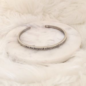 Silver adjustable bracelet